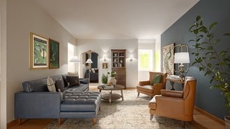 Eclectic Living Room by Havenly Interior Designer Luisa