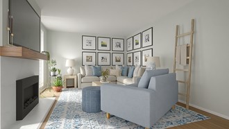 Coastal Living Room by Havenly Interior Designer Jaime