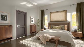 Warm Transitional Bedroom by Havenly Interior Designer Natalia