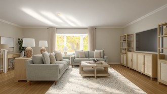 Coastal Living Room by Havenly Interior Designer Jaime