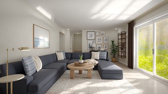 Classic, Warm Transitional, Traditional Charm Living Room by Havenly Interior Designer Candice