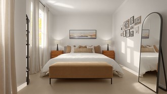 Transitional, Midcentury Modern Bedroom by Havenly Interior Designer Nicole