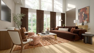 Contemporary Living Room by Havenly Interior Designer Erin