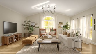 Classic Coastal, Traditional Charm Living Room by Havenly Interior Designer Martha