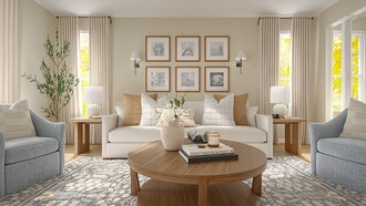 Traditional Charm Living Room by Havenly Interior Designer Kennedy