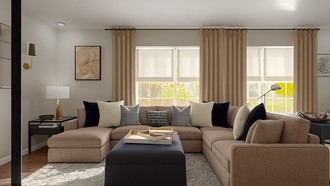 New Classic, Traditional Charm Living Room by Havenly Interior Designer Candice