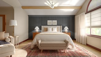 Midcentury Modern, Warm Transitional, Modern Cottage Bedroom by Havenly Interior Designer Megan