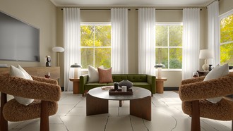 Modern, Minimal Living Room by Havenly Interior Designer Paola