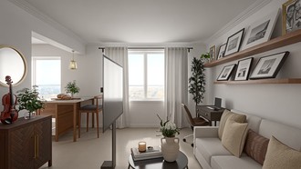 Contemporary Living Room by Havenly Interior Designer Veronica