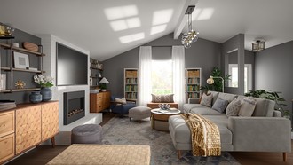 Inspired Modern Living Room by Havenly Interior Designer Erin