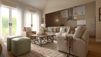 Farmhouse Living Room by Havenly Interior Designer Erin
