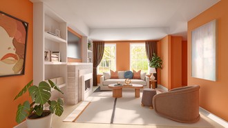 Eclectic Living Room by Havenly Interior Designer Spencer