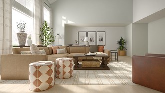 Midcentury Modern, New Classic, Traditional Charm Living Room by Havenly Interior Designer Erin