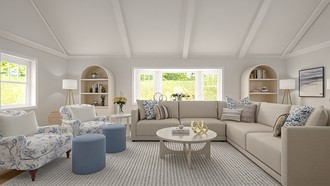 Classic, Coastal, Scandinavian, New Classic Living Room by Havenly Interior Designer Rachel