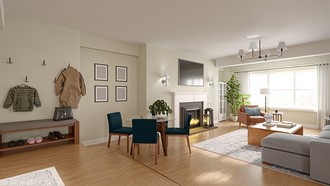 Modern, Global, Midcentury Modern Living Room by Havenly Interior Designer Ana