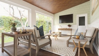 Warm Transitional, Classic Coastal Outdoor Space by Havenly Interior Designer Kennedy