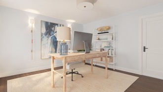Coastal Office by Havenly Interior Designer Jaime