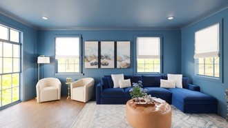 Midcentury Modern, Contemporary Luxe Living Room by Havenly Interior Designer Mélanie