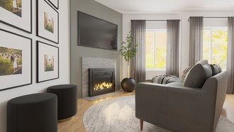 Modern, Minimal Living Room by Havenly Interior Designer Jacqueline