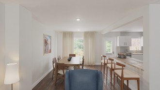 Midcentury Modern, Minimal Dining Room by Havenly Interior Designer Adelaida