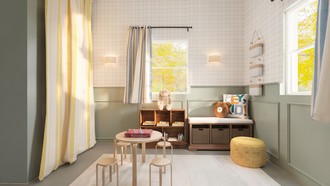 Warm Transitional, New Classic Playroom by Havenly Interior Designer Akira