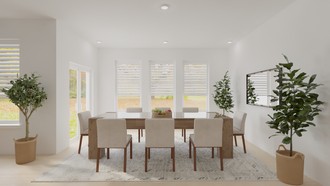 Warm Transitional Living Room by Havenly Interior Designer Begona