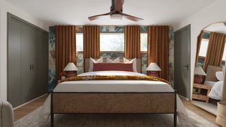 Artful Eclectic Bedroom by Havenly Interior Designer Erin