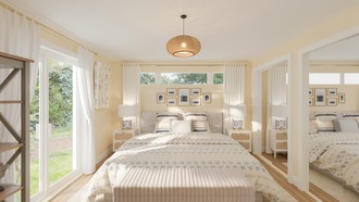 Glam, Farmhouse, Modern Cottage Bedroom by Havenly Interior Designer Mélanie