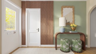 Inspired Modern, Warm Transitional, Artful Eclectic Living Room by Havenly Interior Designer Akira