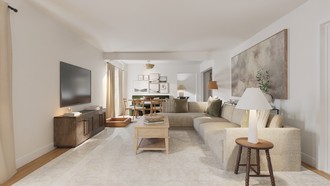 Transitional Living Room by Havenly Interior Designer Martha