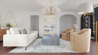 Coastal, Transitional Living Room by Havenly Interior Designer Jacqueline