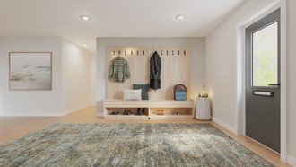 Farmhouse, Transitional, Organic Modern, Warm Transitional Entryway by Havenly Interior Designer Maria