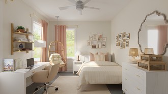 Modern, Glam, Minimal Bedroom by Havenly Interior Designer Mélanie