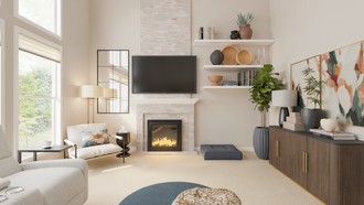 Modern Cottage Living Room by Havenly Interior Designer Stephanie