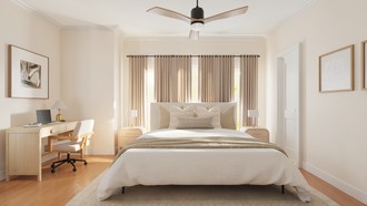 Modern, Organic Modern, Warm Transitional Bedroom by Havenly Interior Designer Sofia