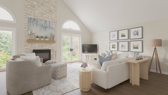 Classic, Coastal, Transitional, Organic Modern, Warm Transitional, Classic Coastal, New Classic Living Room by Havenly Interior Designer Rachel