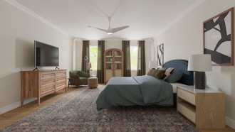 Eclectic Bedroom by Havenly Interior Designer Leah