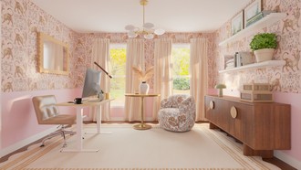Contemporary, Modern, Glam, Preppy, Contemporary Luxe Office by Havenly Interior Designer Emerie