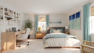 Coastal Office by Havenly Interior Designer Maria