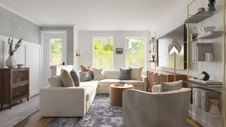 California Cool, New Classic Living Room by Havenly Interior Designer Andrea