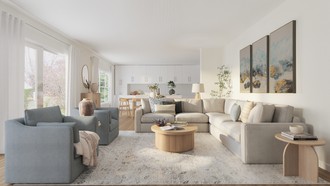 Coastal Living Room by Havenly Interior Designer Mariana