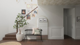 Bohemian, Transitional Entryway by Havenly Interior Designer Jacqueline