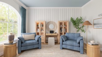 Coastal Reading Room by Havenly Interior Designer Mariana