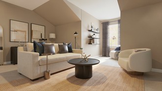 Contemporary Luxe, Warm Transitional Bedroom by Havenly Interior Designer Estrellita