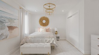 Classic, Glam, Contemporary Luxe Bedroom by Havenly Interior Designer Rachel