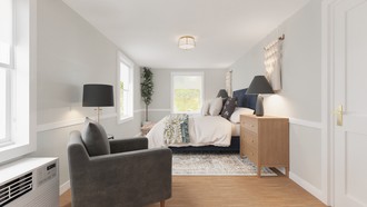 Contemporary Luxe Bedroom by Havenly Interior Designer Jacqueline