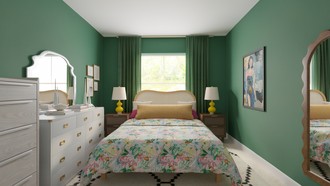 Eclectic Bedroom by Havenly Interior Designer Leah