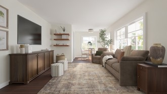 Traditional Charm Living Room by Havenly Interior Designer Mariana