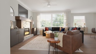 Contemporary, Midcentury Modern Living Room by Havenly Interior Designer Erin