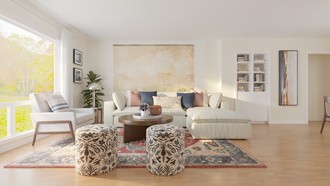 Transitional Living Room by Havenly Interior Designer Nicole
